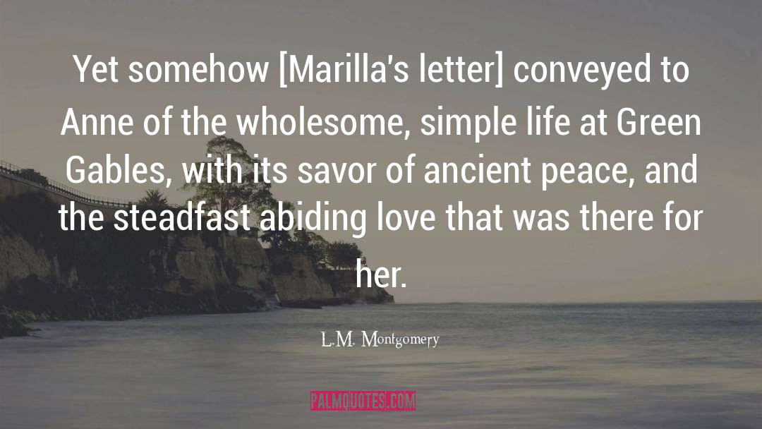 Capizzi Home quotes by L.M. Montgomery