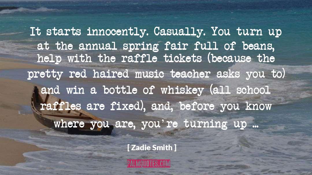 Cappelloni Beans quotes by Zadie Smith
