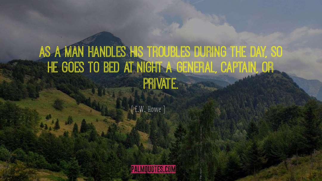 Captain Harold Beckham quotes by E.W. Howe