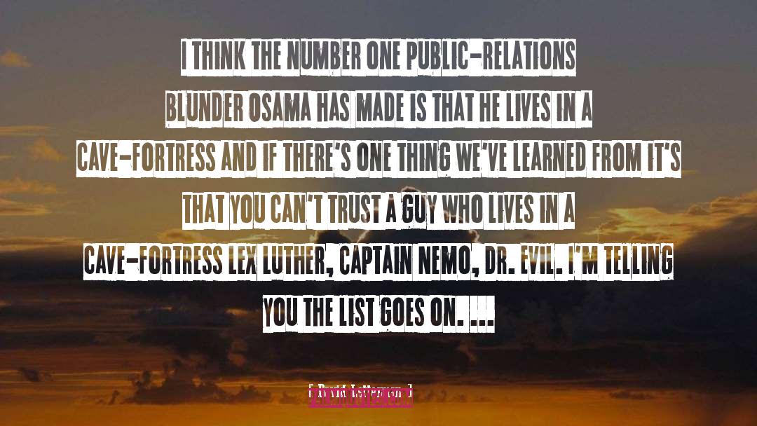 Captain Nemo quotes by David Letterman
