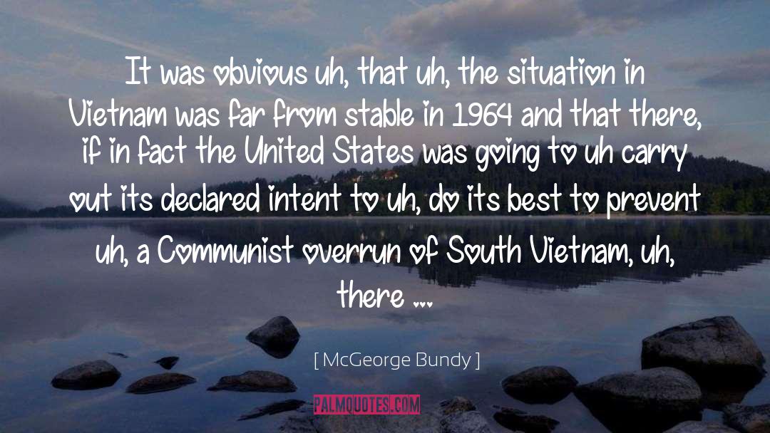 Captain Obvious Commercial quotes by McGeorge Bundy