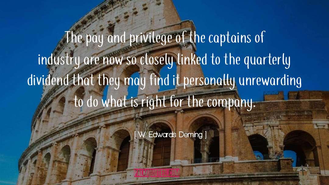 Captains quotes by W. Edwards Deming