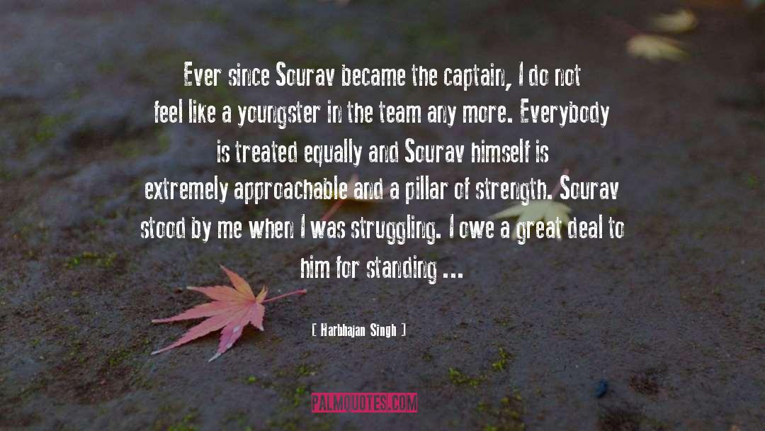 Captains quotes by Harbhajan Singh