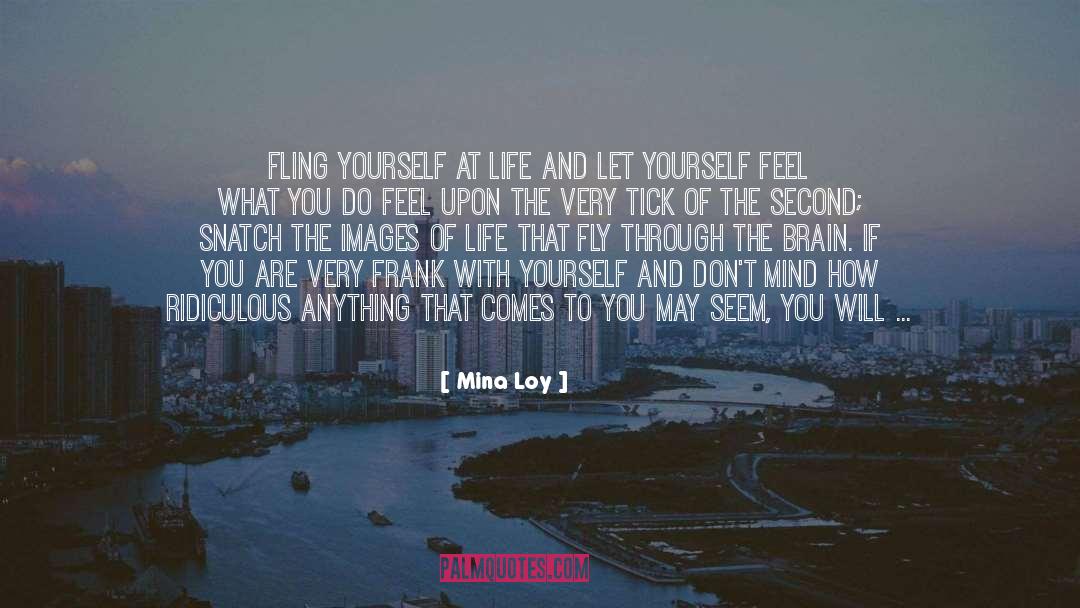 Capturing quotes by Mina Loy