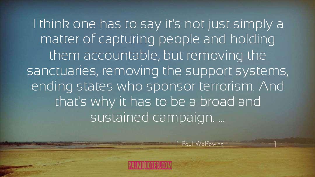 Capturing quotes by Paul Wolfowitz