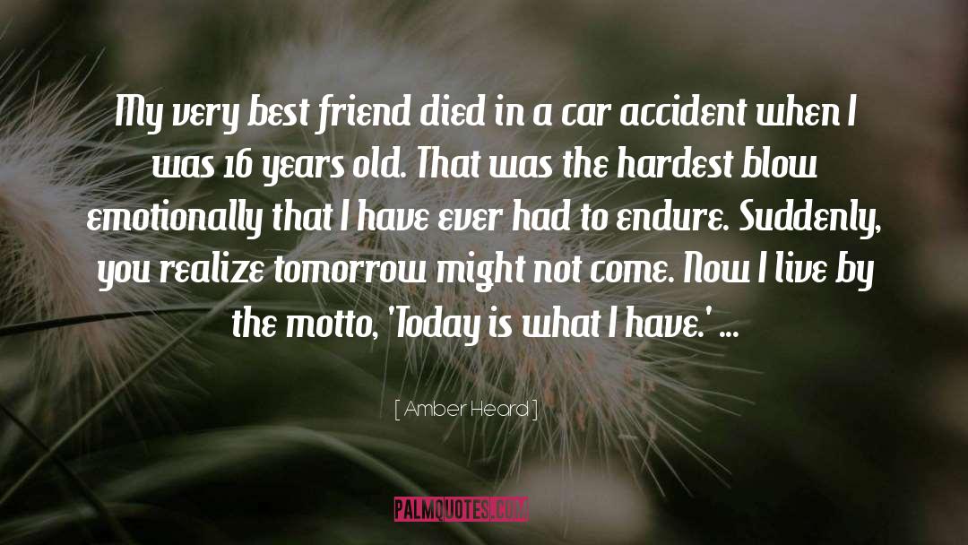 Car Accident quotes by Amber Heard