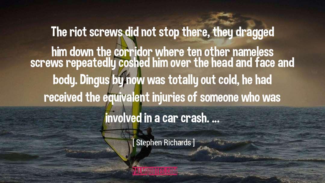 Car Crash While Hitchhiking quotes by Stephen Richards