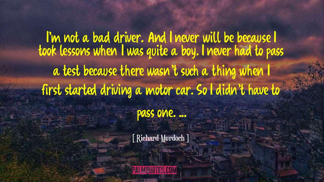 Car Driving quotes by Richard Murdoch