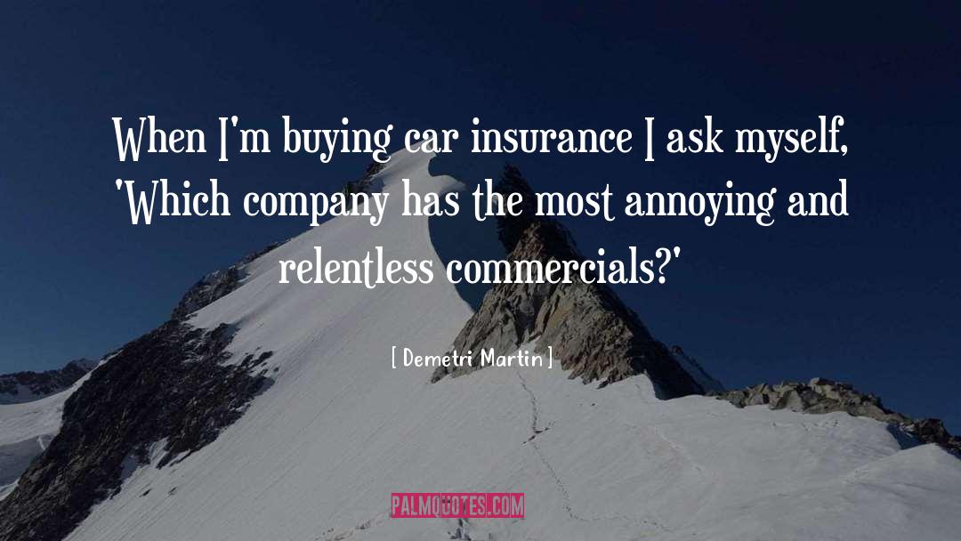 Car Insurance Monthly quotes by Demetri Martin
