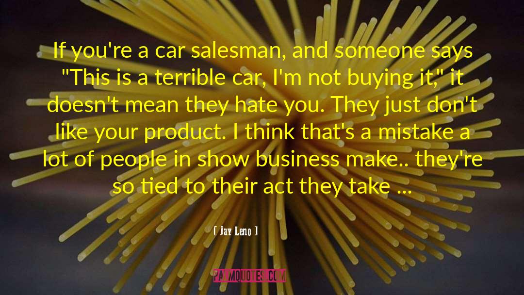 Car Salesman quotes by Jay Leno