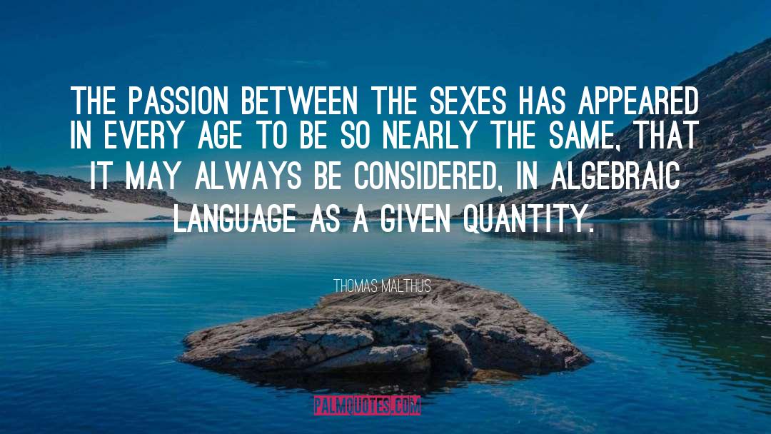 Car Sex quotes by Thomas Malthus