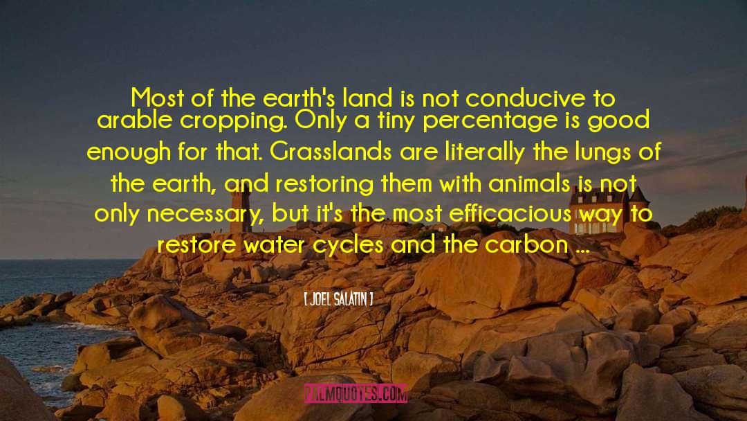 Carbon Cycle quotes by Joel Salatin