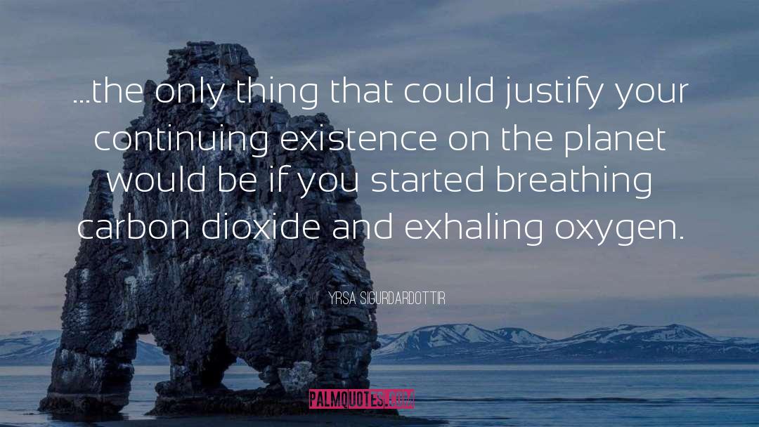 Carbon Dioxide quotes by Yrsa Sigurdardottir
