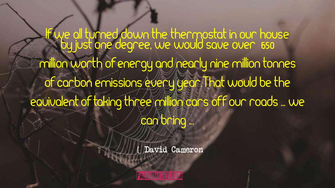 Carbon Emissions quotes by David Cameron