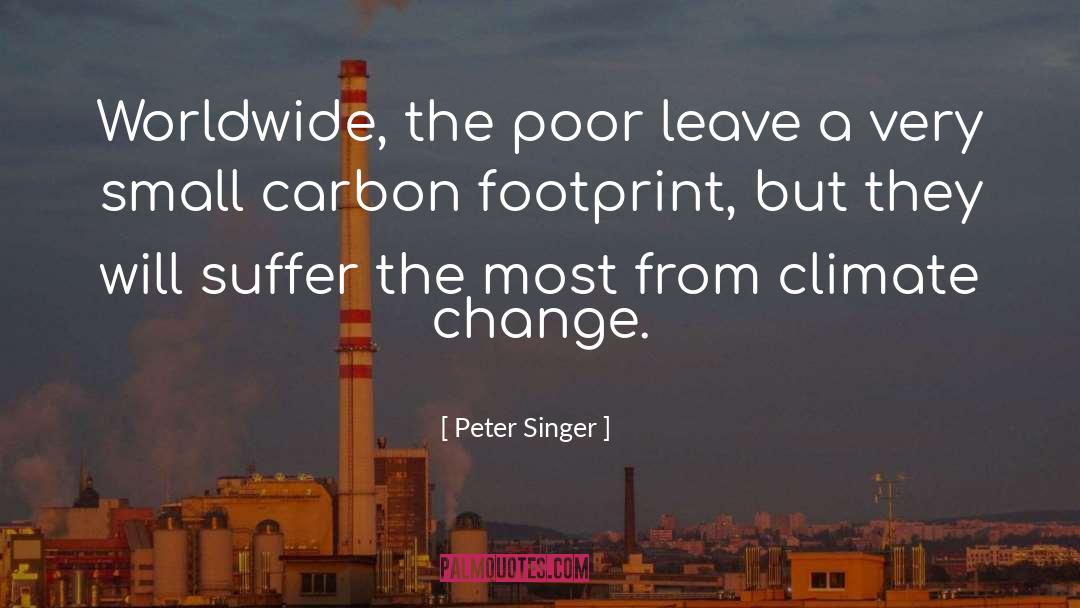 Carbon quotes by Peter Singer