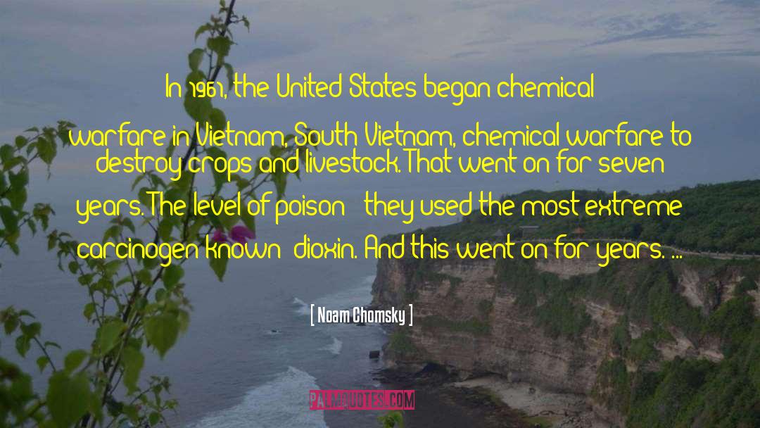 Carcinogen quotes by Noam Chomsky