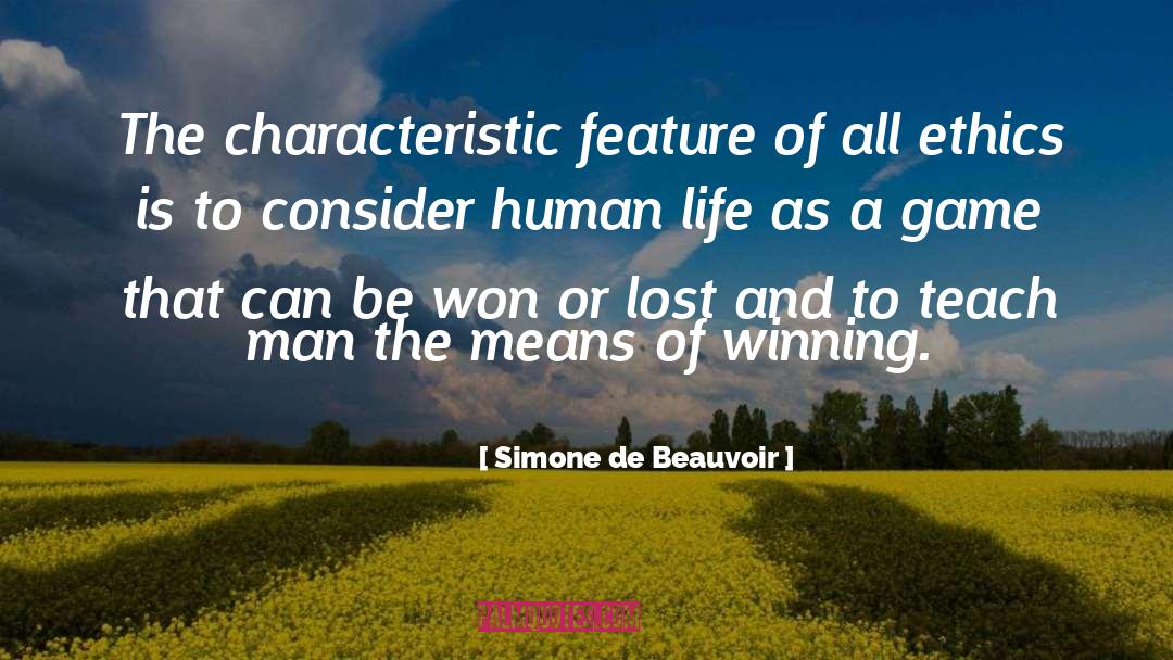 Card Game quotes by Simone De Beauvoir