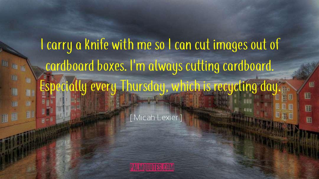 Cardboard Boxes quotes by Micah Lexier