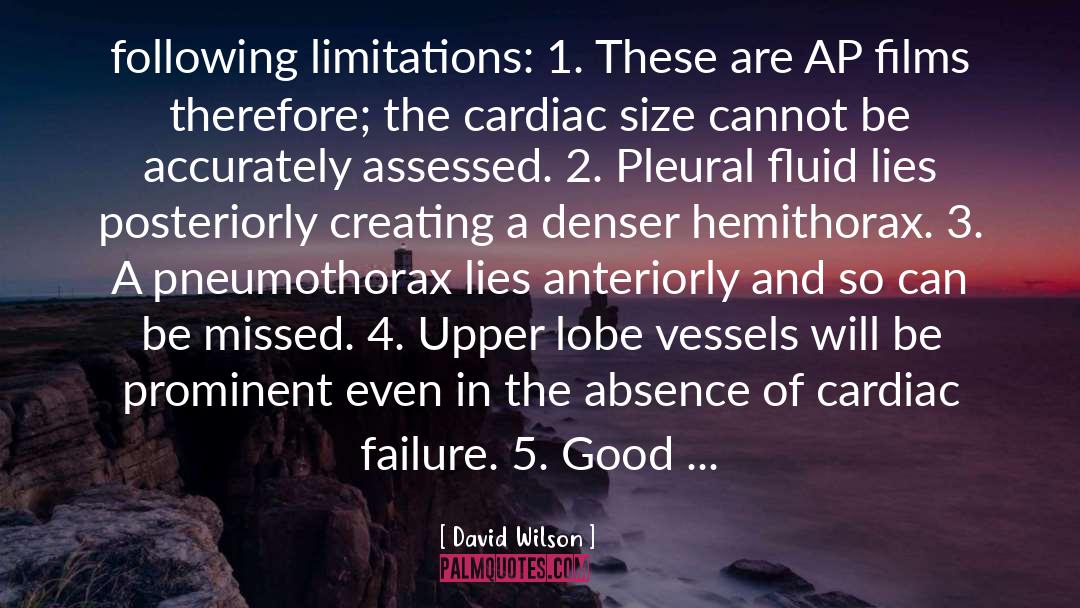 Cardiac quotes by David Wilson