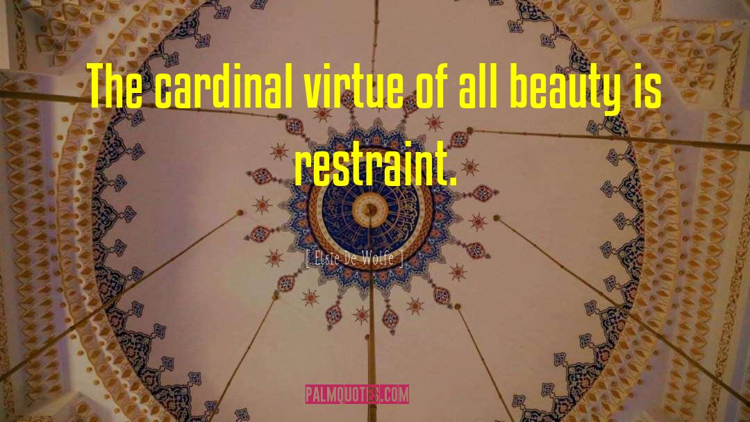 Cardinal quotes by Elsie De Wolfe