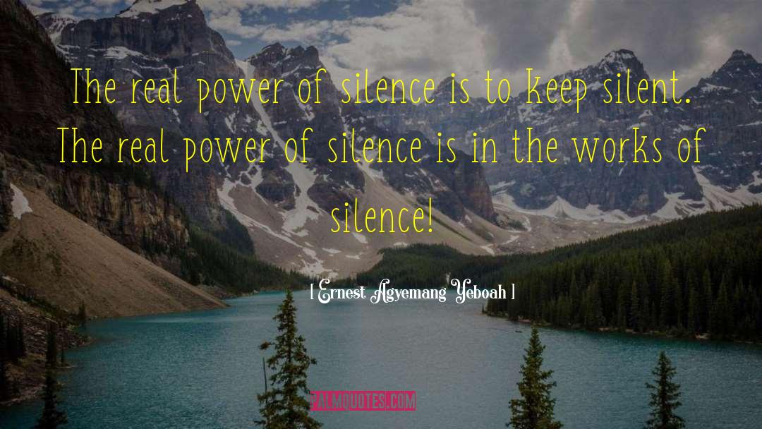 Cardinal Sarah Power Of Silence quotes by Ernest Agyemang Yeboah