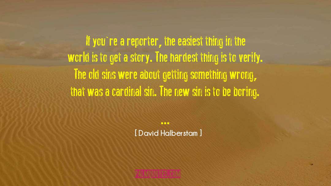 Cardinals quotes by David Halberstam