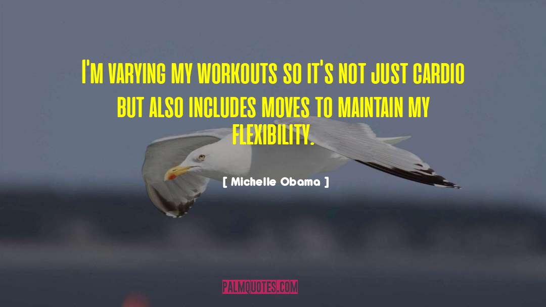Cardio quotes by Michelle Obama