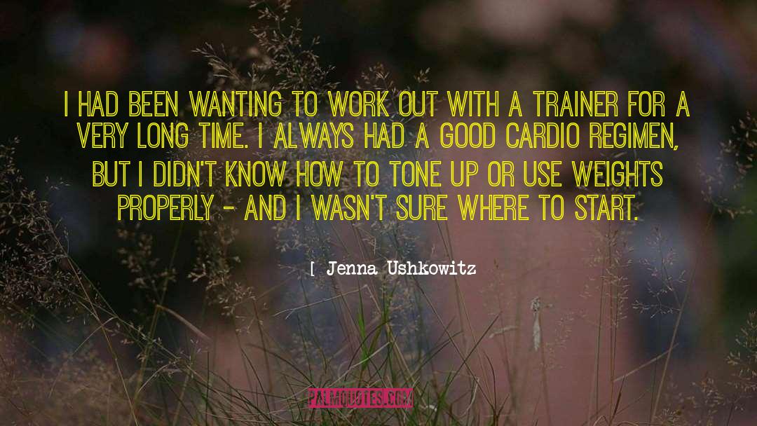 Cardio quotes by Jenna Ushkowitz