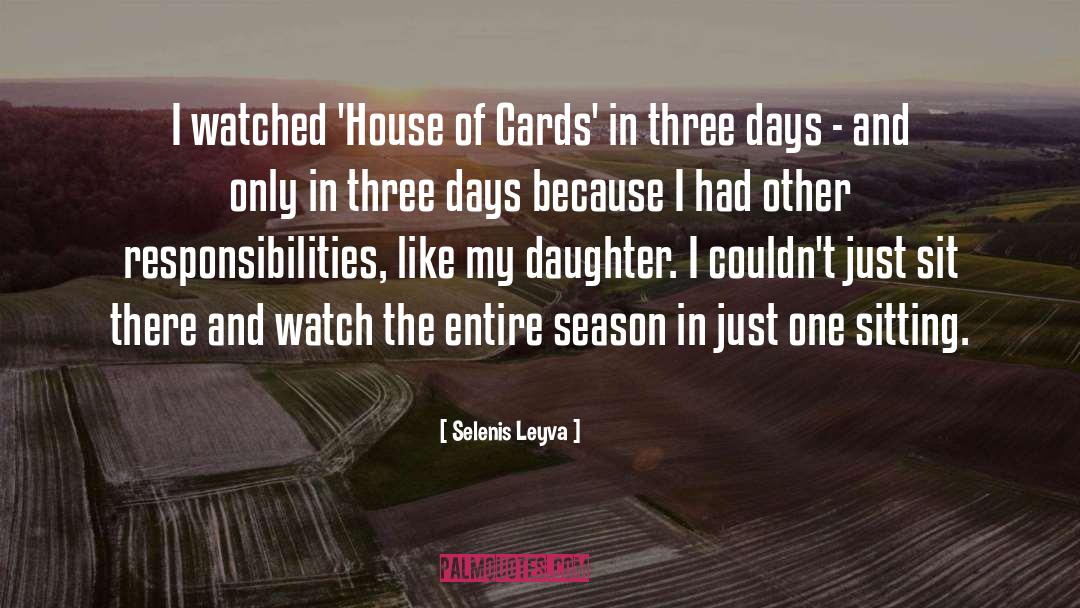 Cards quotes by Selenis Leyva