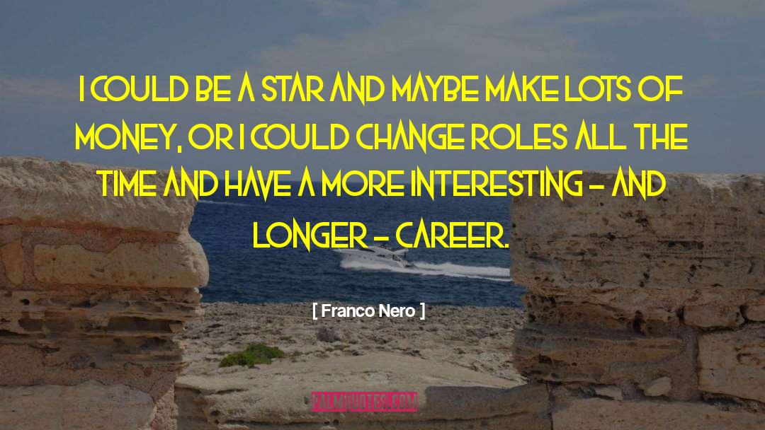Career Change quotes by Franco Nero
