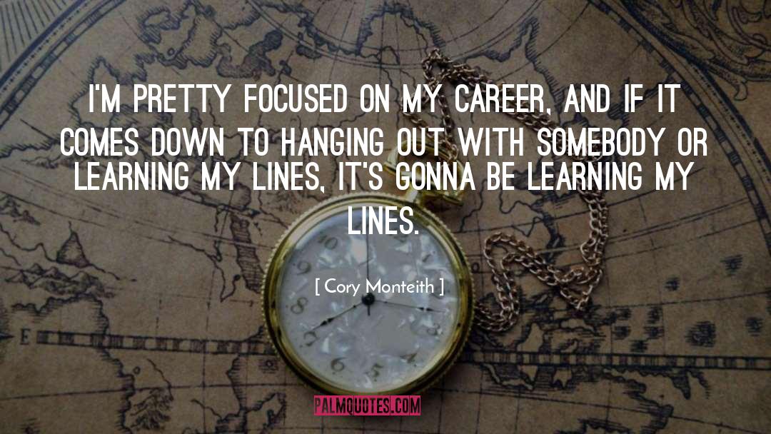 Career Counseling quotes by Cory Monteith