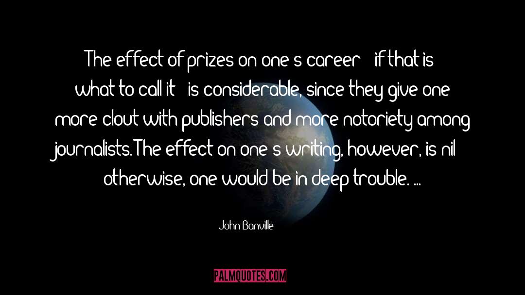 Career Management quotes by John Banville