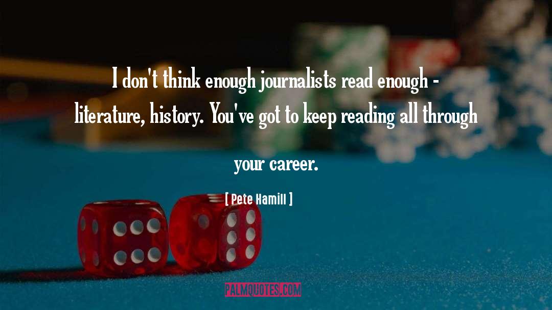 Career Management quotes by Pete Hamill