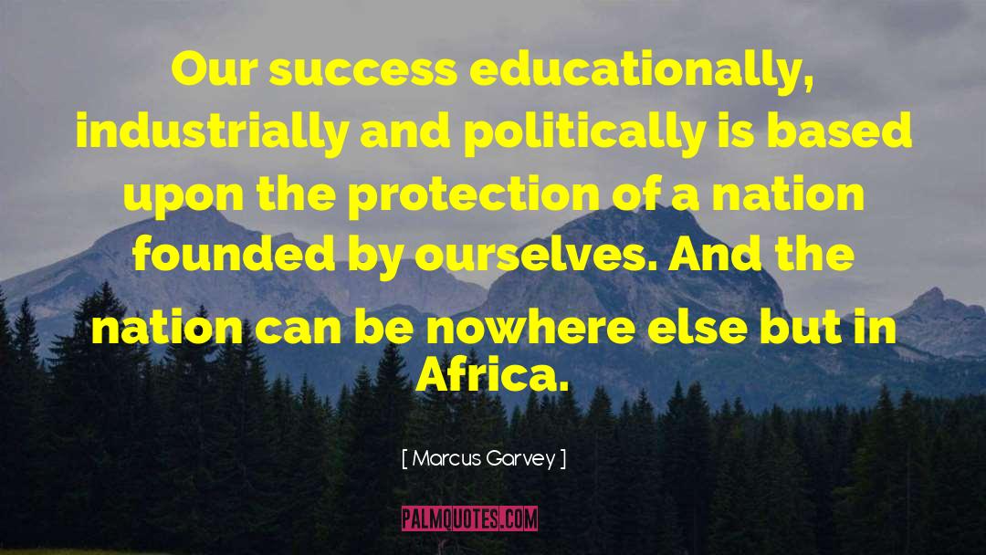 Career Success quotes by Marcus Garvey
