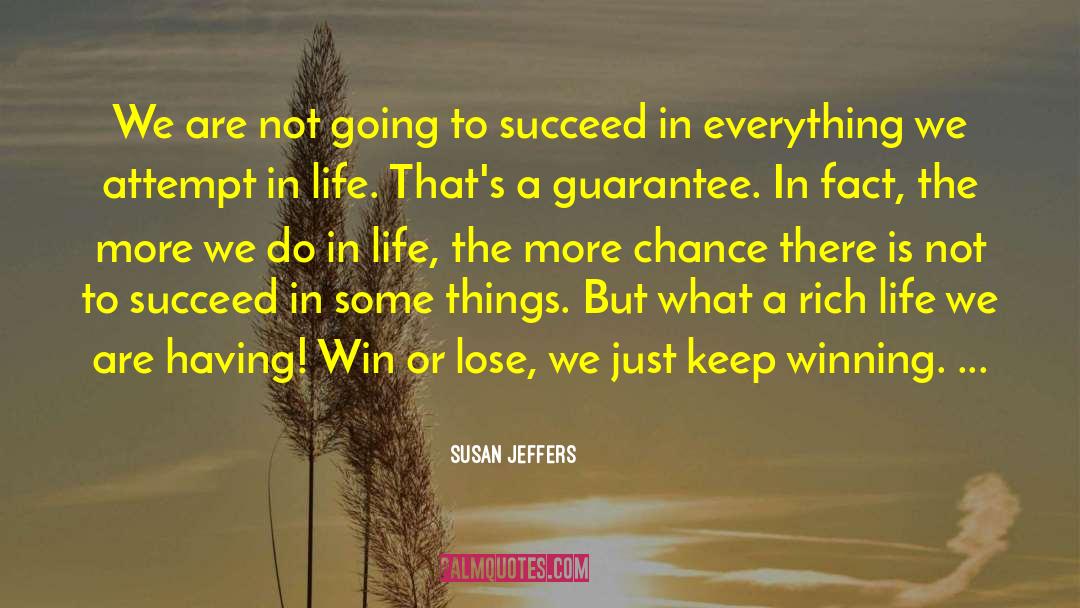 Career Success quotes by Susan Jeffers