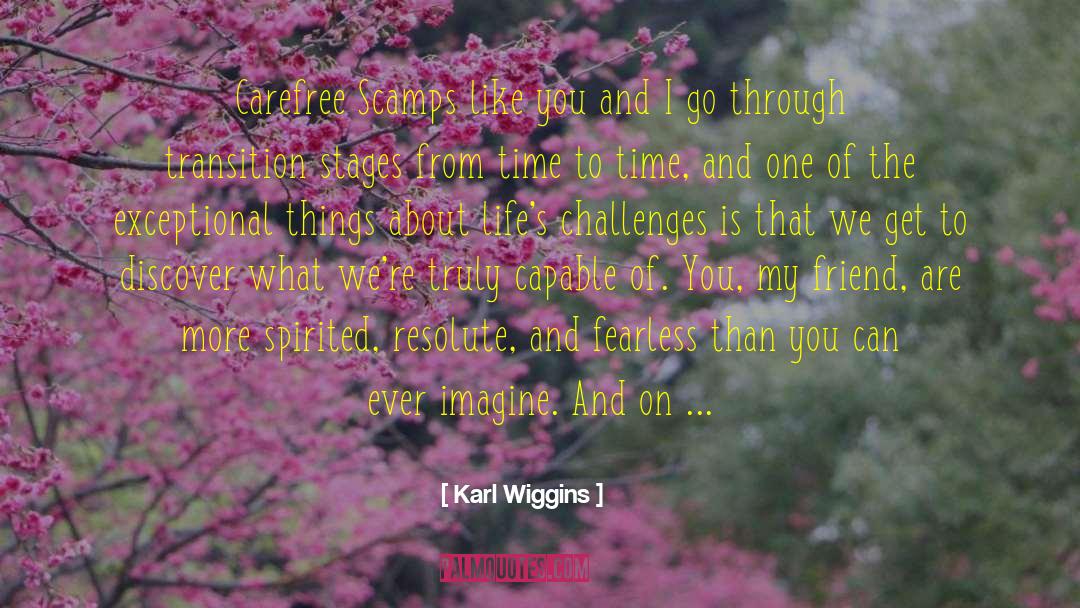 Carefree quotes by Karl Wiggins