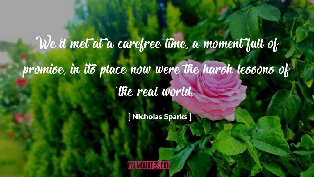 Carefree quotes by Nicholas Sparks