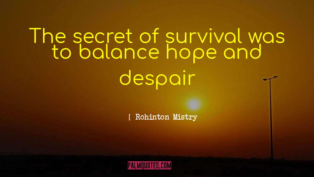 Caregiver Survival quotes by Rohinton Mistry