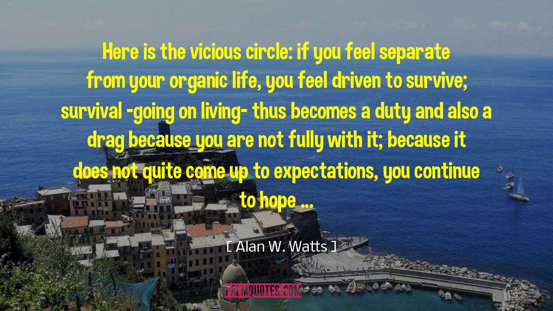 Caregiver Survival quotes by Alan W. Watts