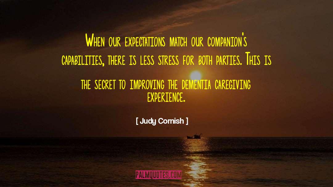 Caregiving quotes by Judy Cornish