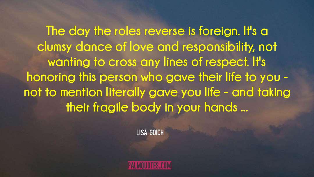 Caregiving quotes by Lisa Goich