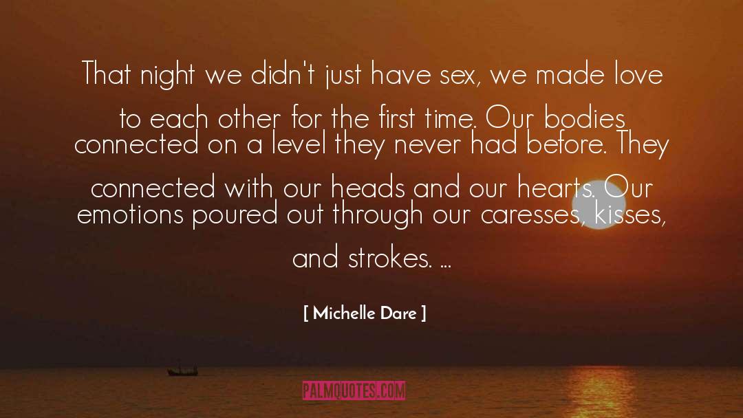 Caresses quotes by Michelle Dare