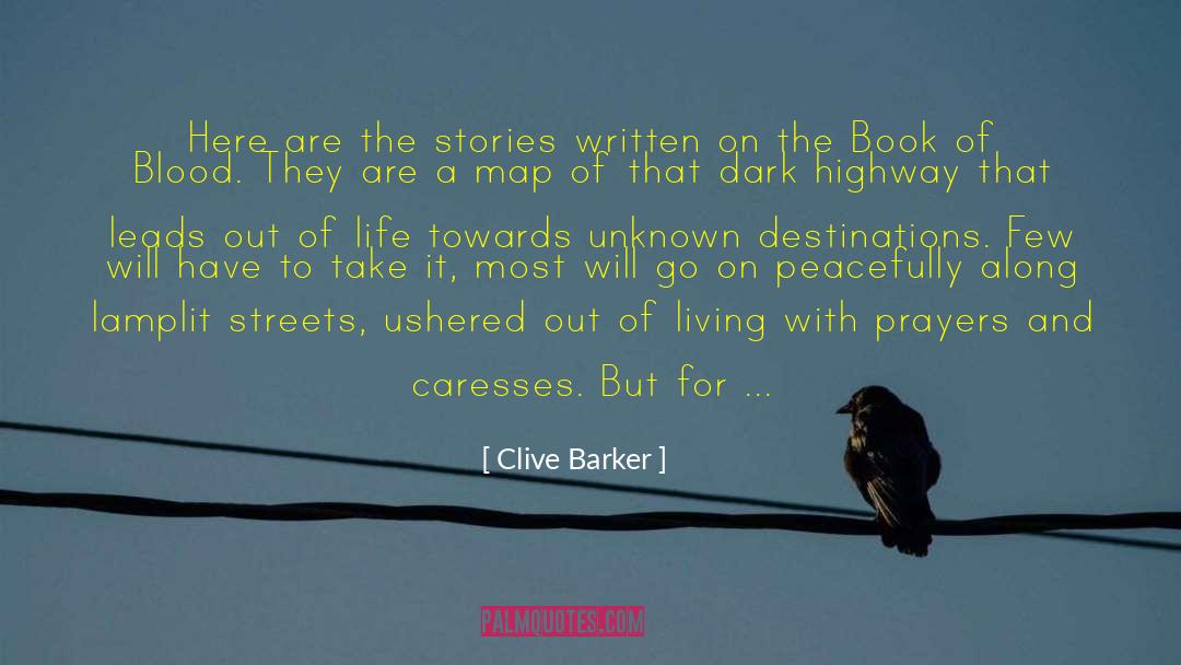 Caresses quotes by Clive Barker