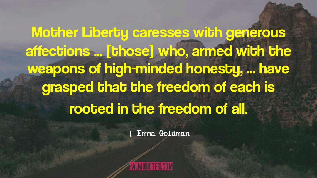 Caresses quotes by Emma Goldman