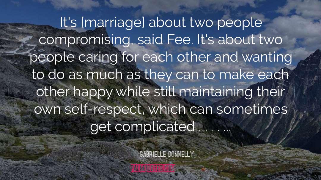 Caring For Each Other quotes by Gabrielle Donnelly