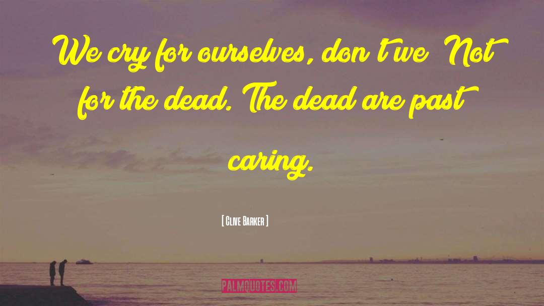 Caring For The Caregiver quotes by Clive Barker