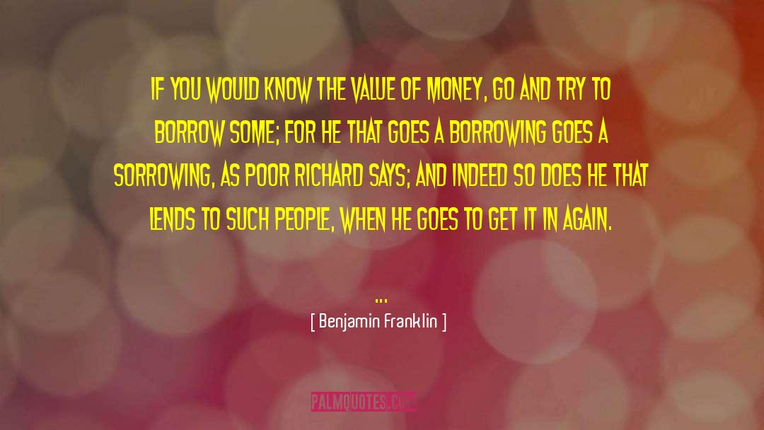 Caring For The Poor quotes by Benjamin Franklin