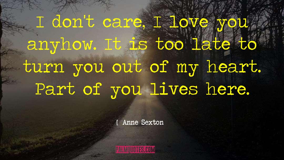 Caring Heart quotes by Anne Sexton