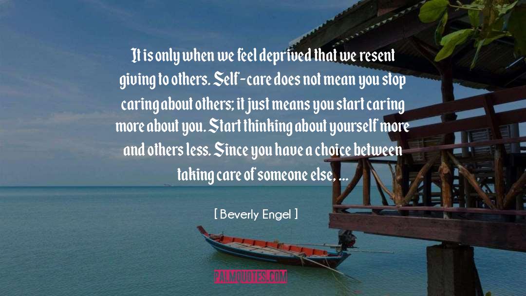 Caring More quotes by Beverly Engel