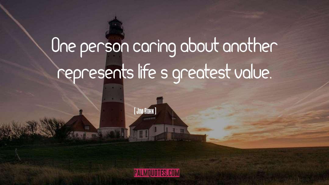 Caring Person quotes by Jim Rohn